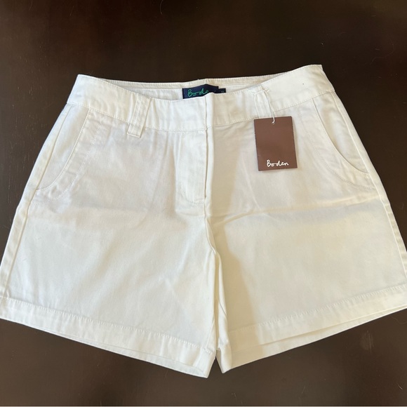NWT Boden White Shorts - Size 10 - Picture 1 of 5